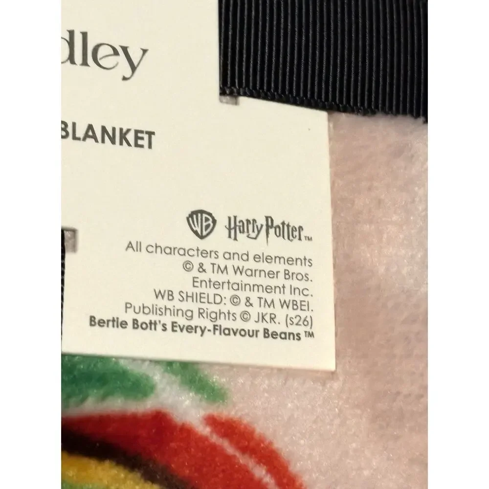 Vera Bradley Harry Potter Honeydukes Throw Blanket Plush NWT Candy Honey Dukes